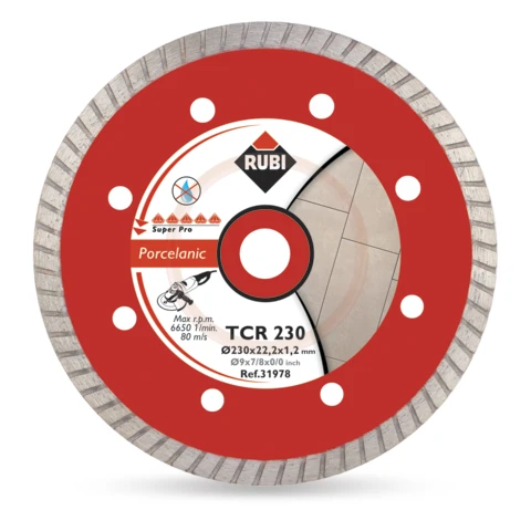 Deimantinis pjovimo diskas Rubi TCR 125 SuperPro; 125 mm
