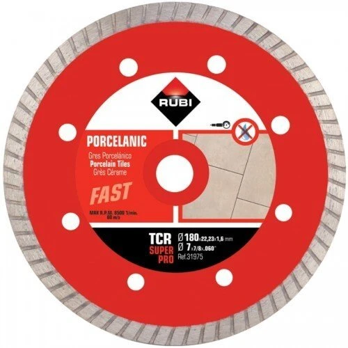 Deimantinis pjovimo diskas Rubi TCR 180 SuperPro; 180 mm