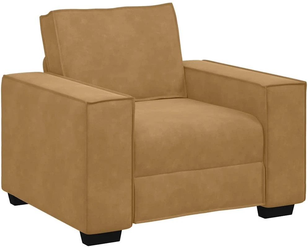 Sofa Sofos krėslas, rudas, 100x78x84 cm, aksomas