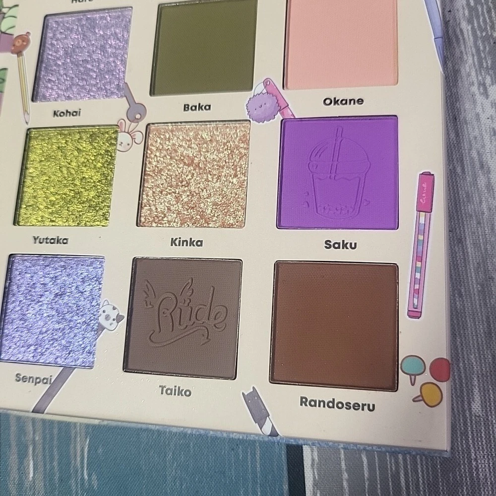 Rude Cosmetics Attitude Academia akių šešėlių paletė, 15 atspalvių