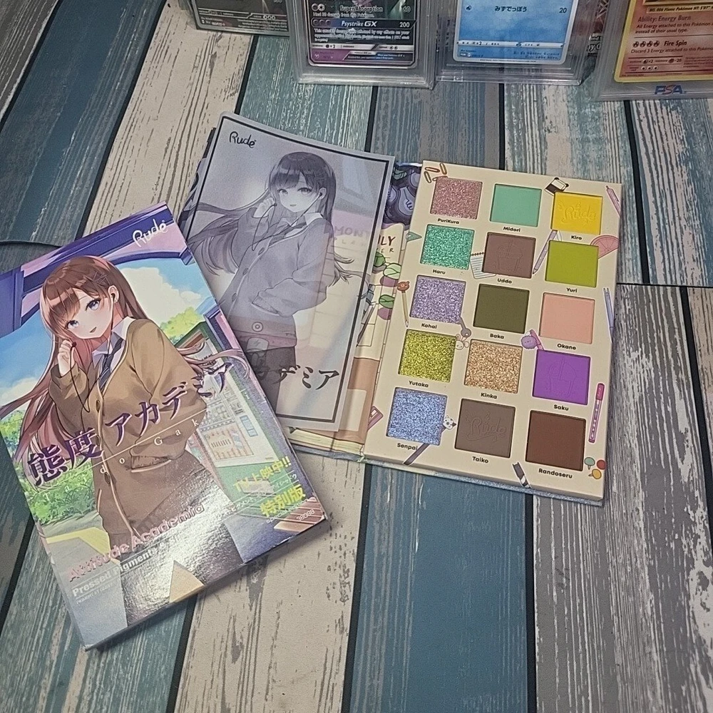 Rude Cosmetics Attitude Academia akių šešėlių paletė, 15 atspalvių