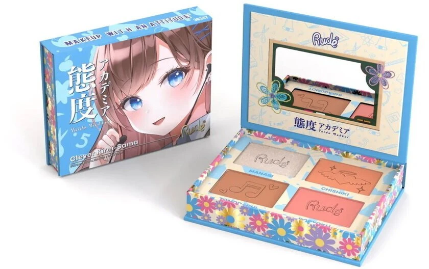 Rude Cosmetics Clever Kirei-Sama Multi-use Face Palette 4 Shades