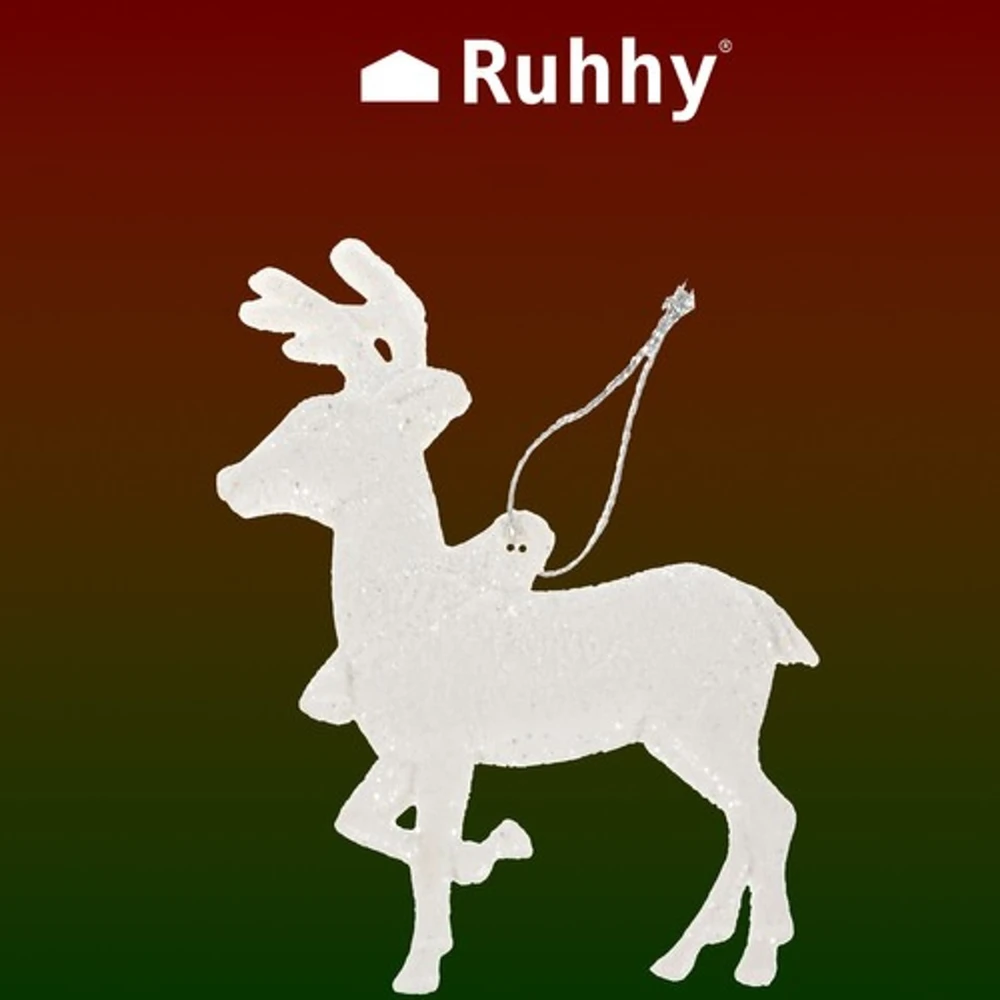 Christmas medžio baubles - reindeer 9pcs Ruhhy 22517