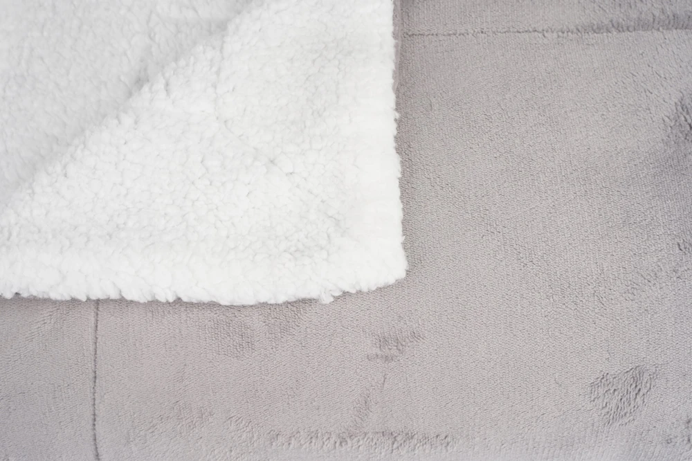 Double-sided blanket 150x200cm light pilka Ruhhy 26293