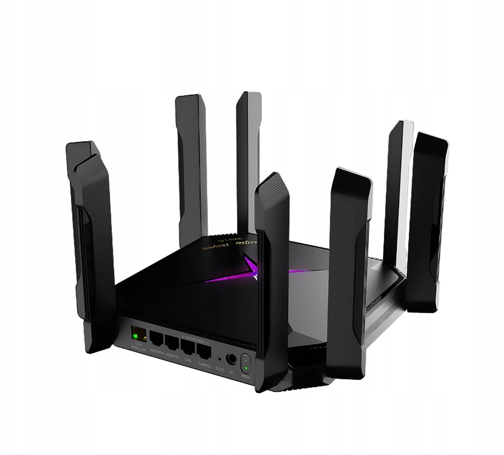 Belaidis maršrutizatorius Ruijie Networks RG-EW6000GX, 2.5 Gigabit Ethernet, dviejų dažnių (2.4 GHz / 5.8 GHz), juodas