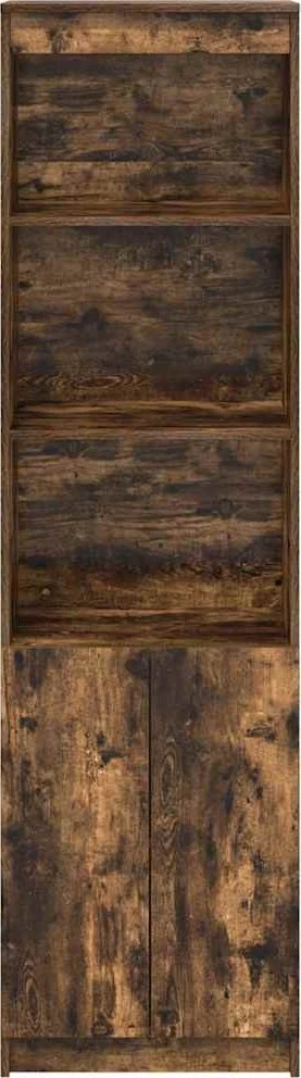 Komoda, dūminio ąžuolo spalvos, 50x35x180 cm apdirbta mediena
