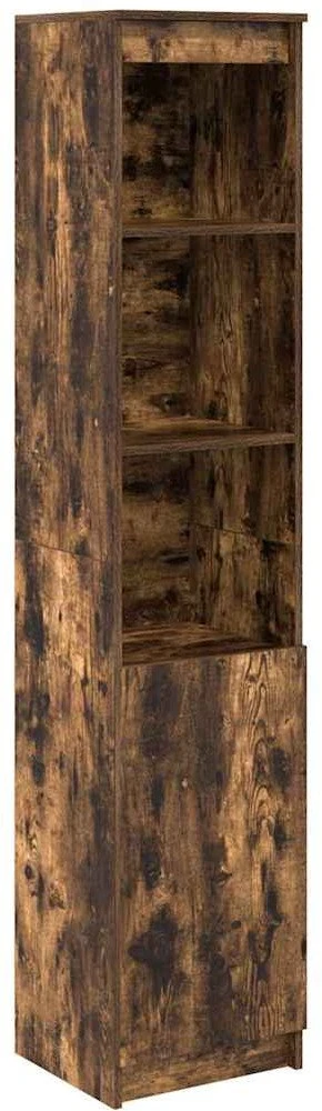 Komoda, dūminio ąžuolo spalvos, 37,5x35x180 cm apdirbta mediena