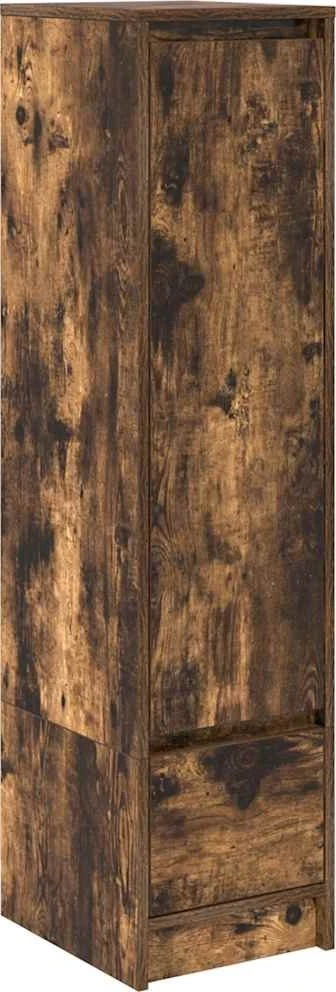 Komoda, dūminio ąžuolo spalvos 29,5x34x119,5cm apdirbta mediena