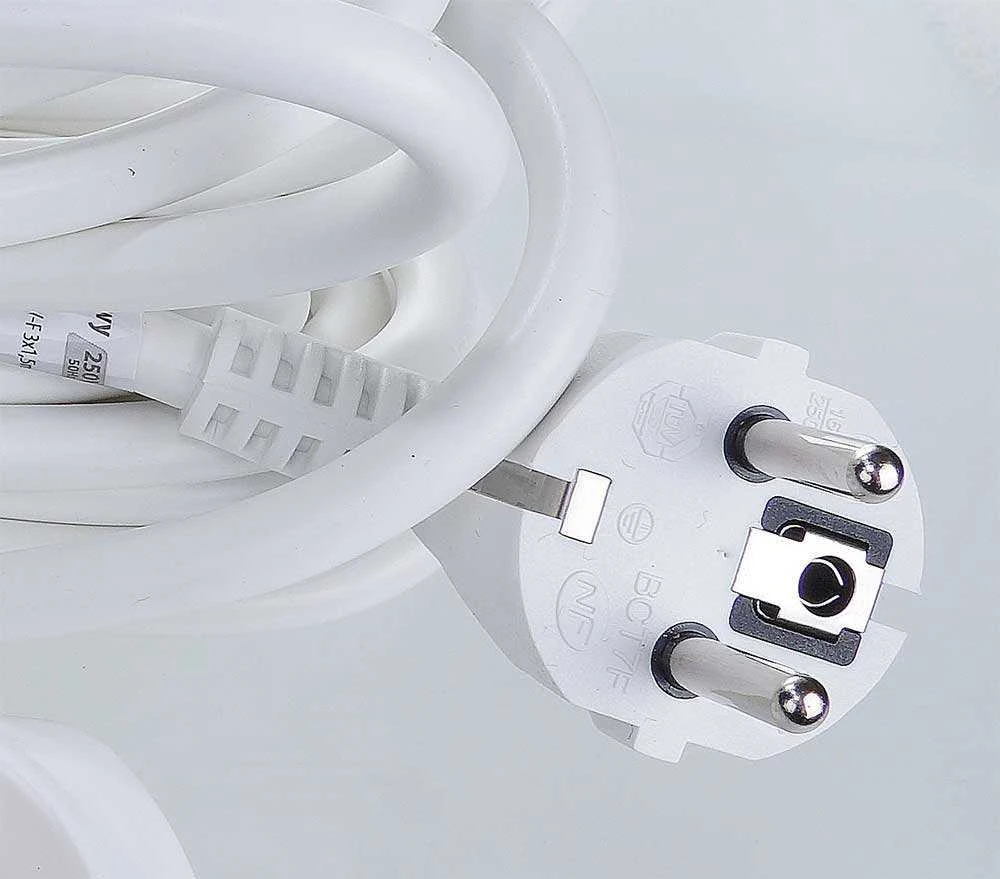 Rum-Lux Elektros prailginimo laidas 3 lizdų be pertraukiklio 3 m Rum-Lux 3x1,5 baltas