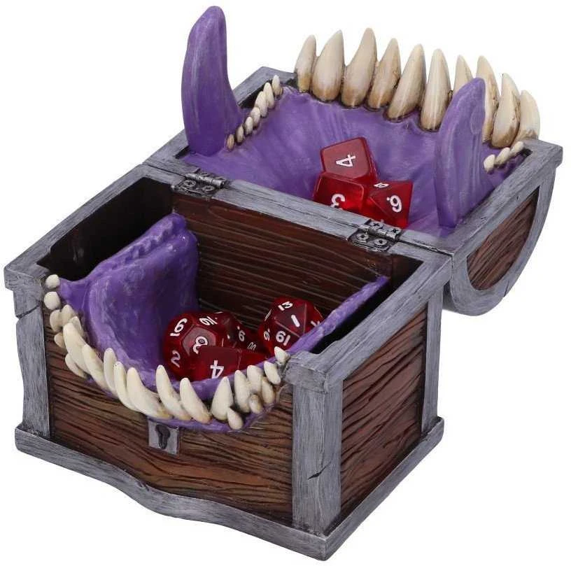 Nemesis Now Dungeons & Dragons Mimic Kauliukų Laikymo Dėžutė | 11.3cm