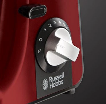 Russell Hobbs 23480-56, stalinis plakiklis, juoda, raudona, plakimas, minkymas, maišymas, 5 L, 1.5 L, nerūdijantis plienas