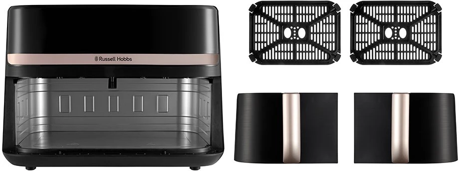 Russell Hobs Karšto oro gruzdintuvė Russell Hobbs Satisfry Air 9L Dual Basket, 27680-56