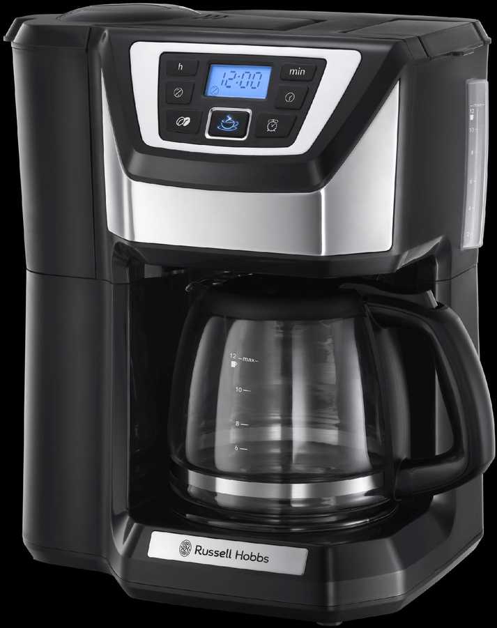 Russell Hobbs Chester Grind & Brew 22000-56 Juodas Lašelinis kavos aparatas