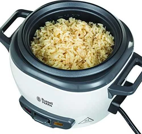 Russell Hobbs ryžių viryklė Russell Hobbs mini 0,4 l (su pakaitinimo funkcija, puodu su nepridegančia danga, ryžių samte