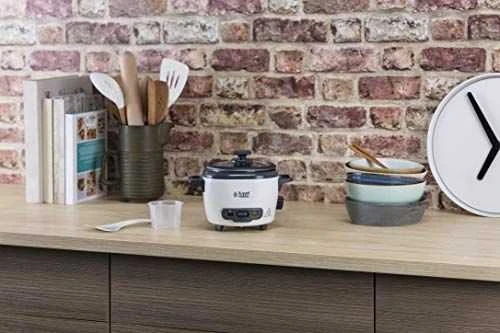 Russell Hobbs ryžių viryklė Russell Hobbs mini 0,4 l (su pakaitinimo funkcija, puodu su nepridegančia danga, ryžių samte