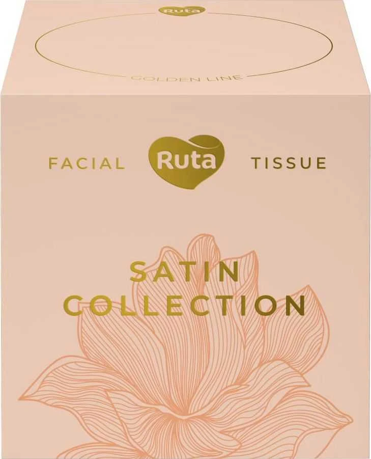 Kosmetinės servetėlės Rūta Satin Collection, 2 sl., 80 vnt.