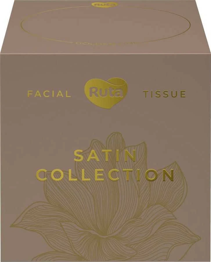 Kosmetinės servetėlės Rūta Satin Collection, 2 sl., 80 vnt.