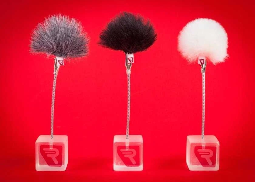 Mikrofono vėjo apsauga - Rycote balta Ristretto lavalier vėjo gaudyklė vienam baltam