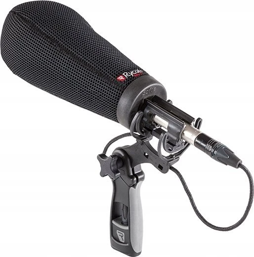 Mikrofono laikiklis - Rycote Softie Duo-Lyre laikiklis su PG rankena, vėjo apsauga, smūgio sugėrimas