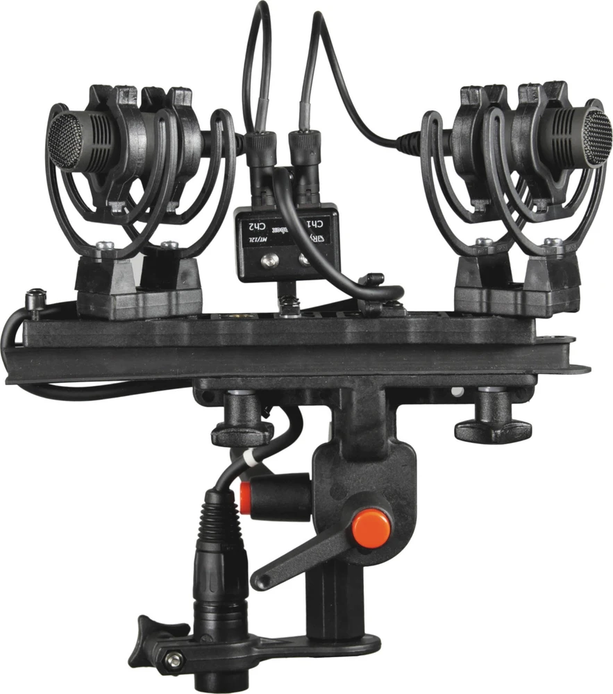 Rycote ORTF stereo mikrofonų laikiklis su jungčių dėžute