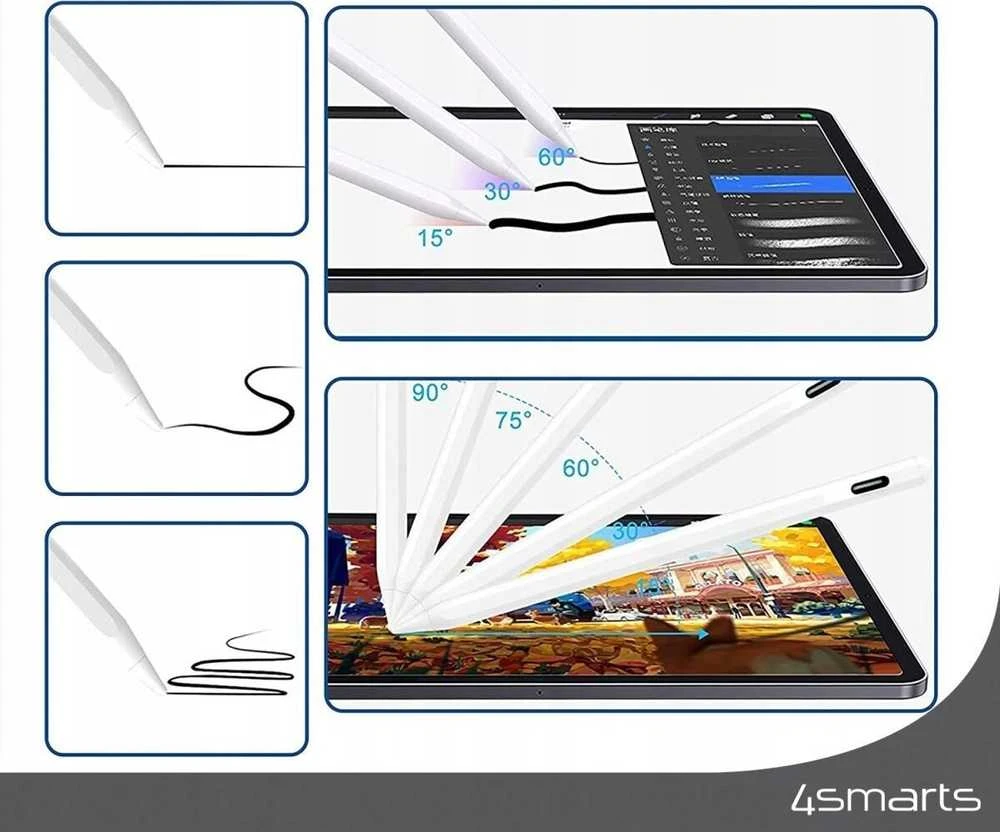 4smarts Active Stylus Pen Pieštukas Pro 3 baltos spalvos 540565