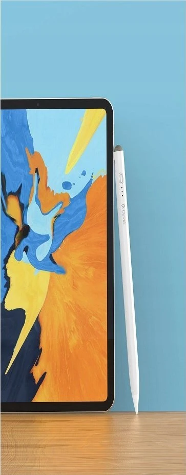 Devia iPad ekrano pieštukas, skirtas iPad / iPad Pro / iPad Air / Mini (nuo 2018 m.) ir visiems talpiniams ekranams, baltas