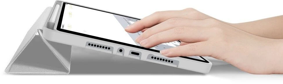 Tech Protect TechProtect SmartCase Pen dėklas skirtas Xiaomi Poco Pad M1 / Redmi Pad 2 Pro 12.1 – pilkos spalvos