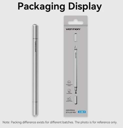 Vention 2-in-1 stylus made of pilkas aliuminio alloy