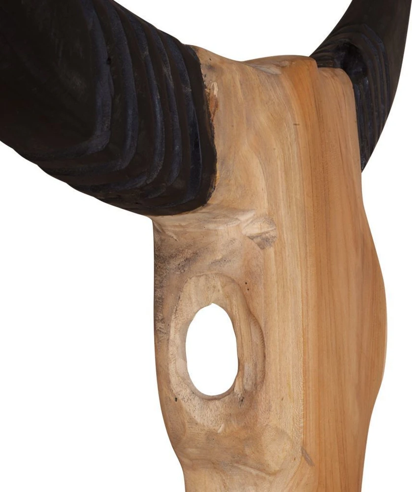 Jaučio kaukolės skulptūra Tiko 66x15x88 cm