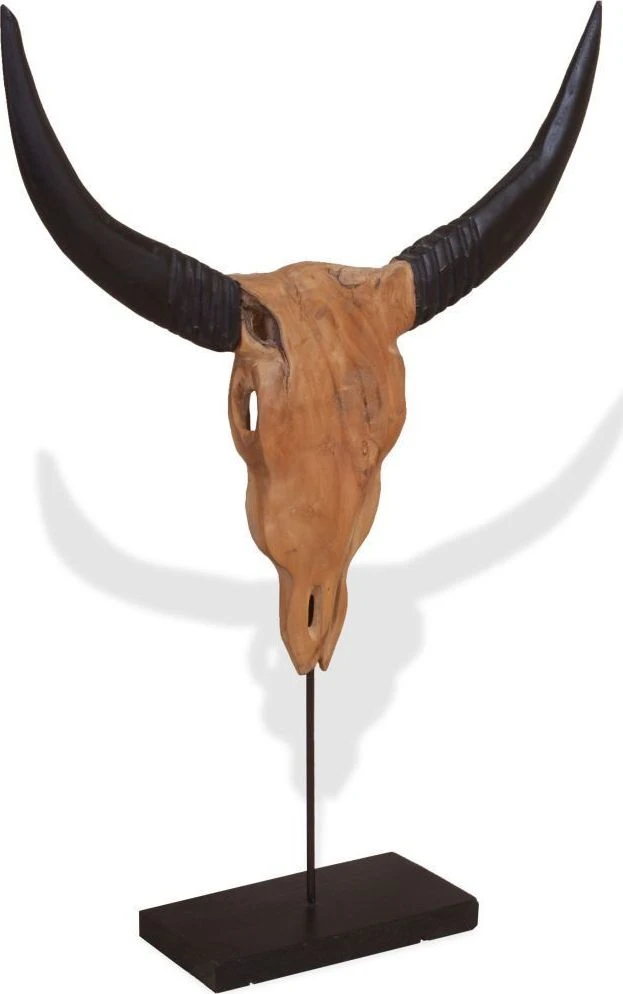 Jaučio kaukolės skulptūra Tiko 66x15x88 cm