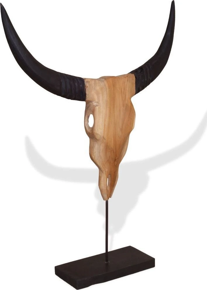Jaučio kaukolės skulptūra Tiko 66x15x88 cm