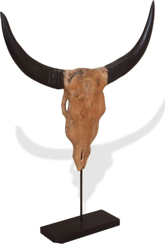 Jaučio kaukolės skulptūra Tiko 66x15x88 cm
