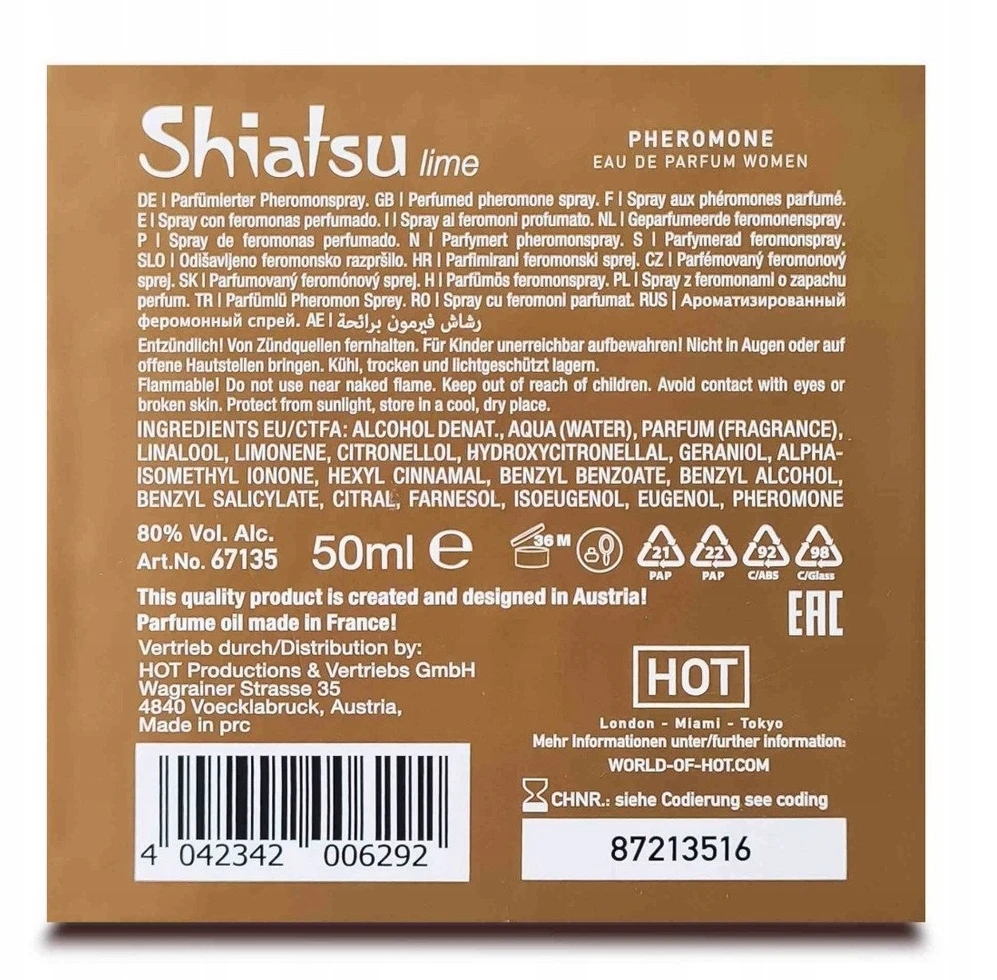 s. Oliver Shiatsu Feromoniniai moteriški laimo kvepalai su feromonais 50 ml
