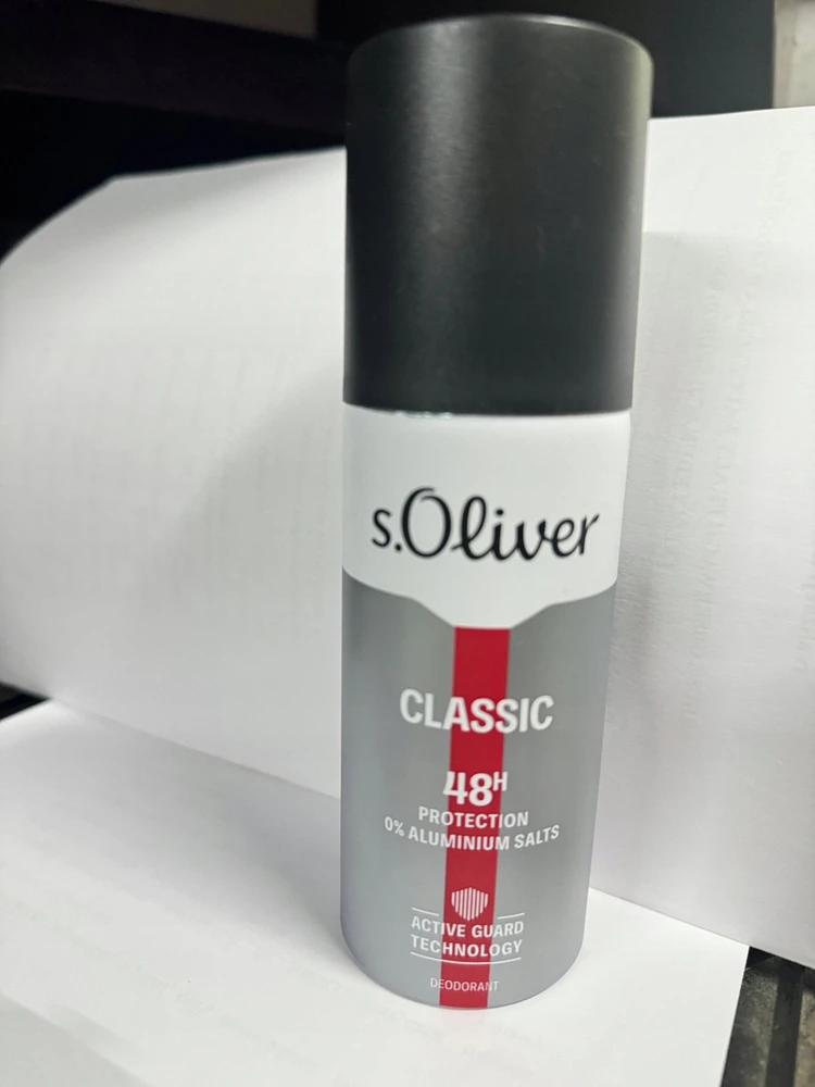 s.Oliver S. Oliver Classic Hydrating 48H Dezodorantas Purškiklis For Men, 150 ml