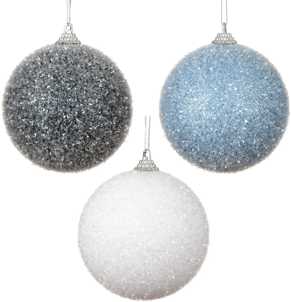S-Plast Nežinomas Eglutės žaisliukas Decoris, mėlynas/baltas/pilkas, 8cm