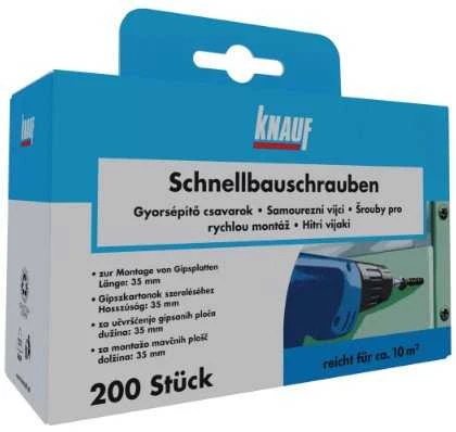 Savisriegiai Knauf, DIN 7504P, 3.5 x 35 mm, 200 vnt.