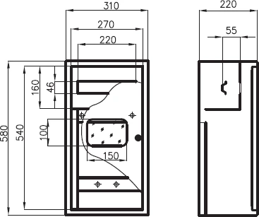 „Sabaj“ modulinis skirstomasis įrenginys NRL-12ZSZ 1x12 ant paviršiaus montuojamas IP31 (4-285)