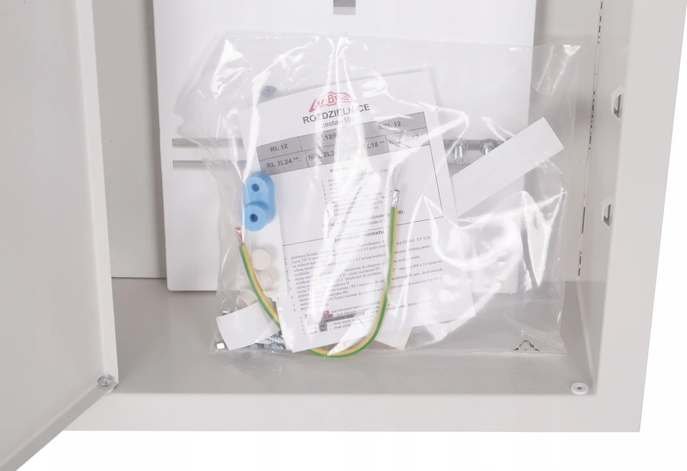 Sabaj System RL 12E ZSZ Skirstyklė RL 12E elektroniniam skaitikliui, su užraktu ir stiklu, RAL 9003 IP31 RL 12E ZSZ 2-083E