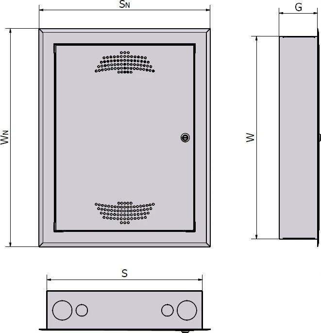 Sabaj System FTTMAX 700 Multimedijos skirstomasis skydas 700x400x100mm FTTMAX 700 5-008FTTMAX 700