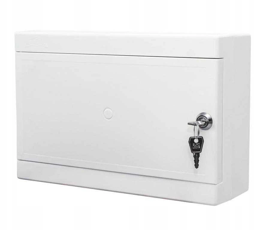 Sabaj System ALFA 13 BD Plastikinis skirstomasis skydas, 13 modulių, RAL 9003 baltos durys IP33, ALFA 13 BD