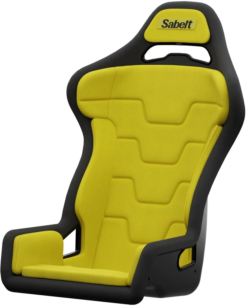 Sabelt Sim Racing Žaidimų lenktynių fotelis Sabelt SRS-1 iš stiklo pluošto, aptrauktas Geltona (00210-01-01-YEL)