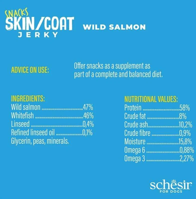 Sachs Skin/Coat, skanėstas, šunims, džiovinta lašiša, 115 g, paketėlis
