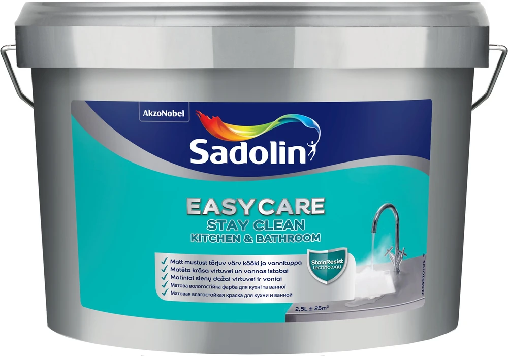 Sadolin PAINT EASYCARE KITCHEN BATHROOM BW 2.5L