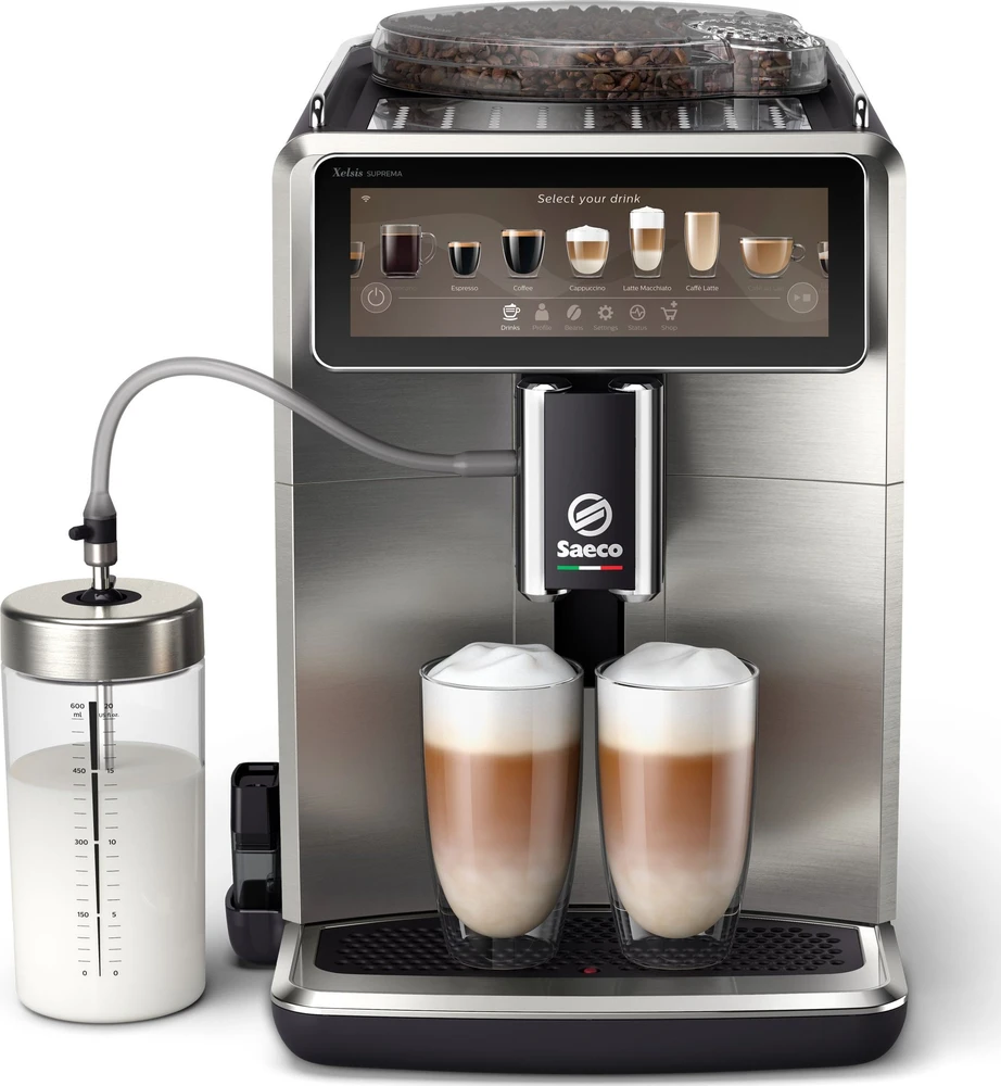 Saeco Xelsis Suprema SM8885/00 Bean to Cup Kavos aparatas - Stainless Steel