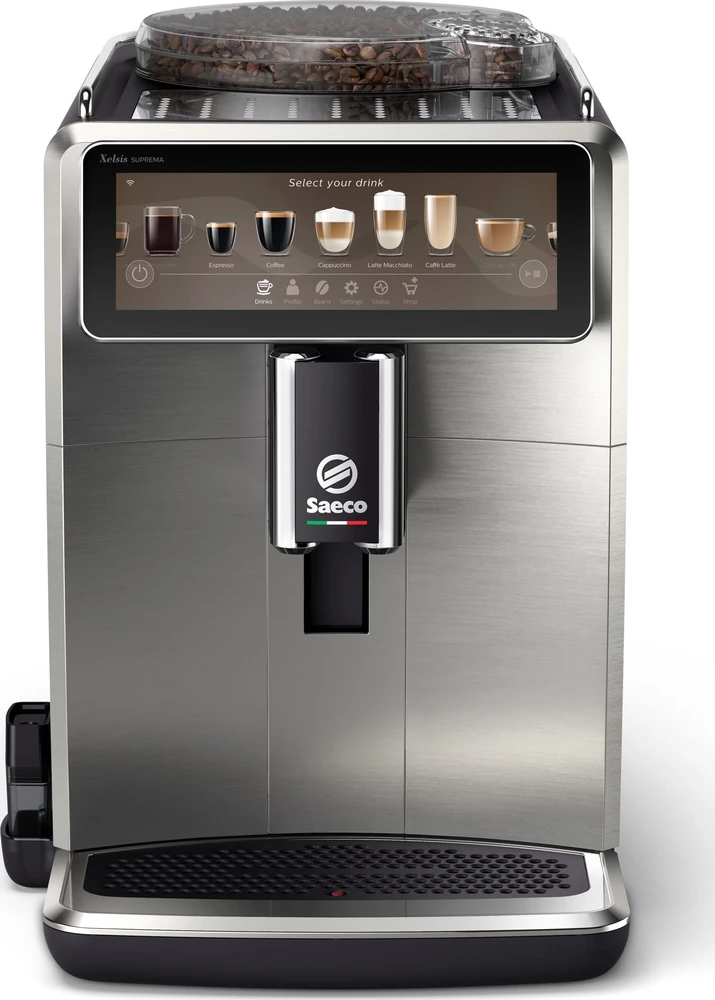 Saeco Xelsis Suprema SM8885/00 Bean to Cup Kavos aparatas - Stainless Steel