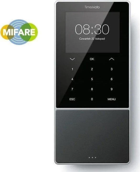 Spausdintuvas „Safescan TimeMoto TM-818 SC“ laiko apskaitos sistema su RFID, PIN kodu, MIFAME, iDESfire