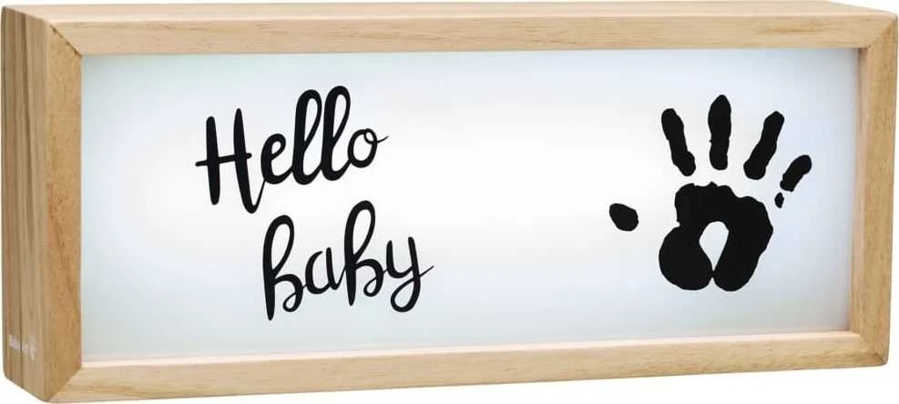 BABY ART medinis rėmelis - švieslentė su atspaudu
