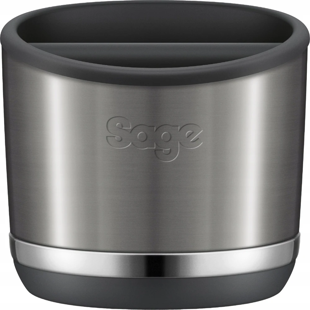 Sage the Knock Box™ 20 kavos tirščių išmetimo dėžutė - Juodas/Sidabrinis