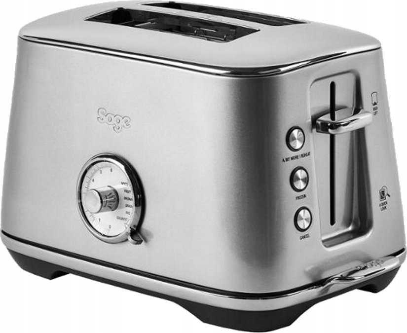 Skrudintuvas Sage the Toast Select Luxe 2 slice(s) 1000 W Juodas, Nerūdijantis plienas