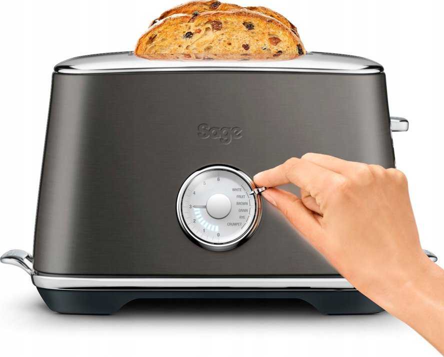 Skrudintuvas Sage the Toast Select Luxe 2 slice(s) 1000 W Juodas, Nerūdijantis plienas